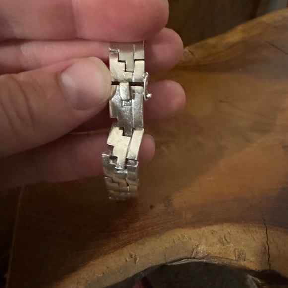 Silver Geometric Bracelet sterling silver - Picture 4 of 5